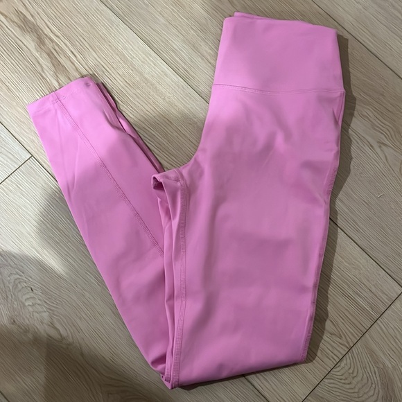 ROXY NWT Heart Into It Technical High Waisted Pink Leggings - Picture 8 of 9
